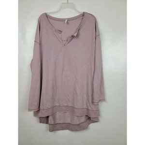 Z Supply Tunic Top Oversized High Low V-Neck XL